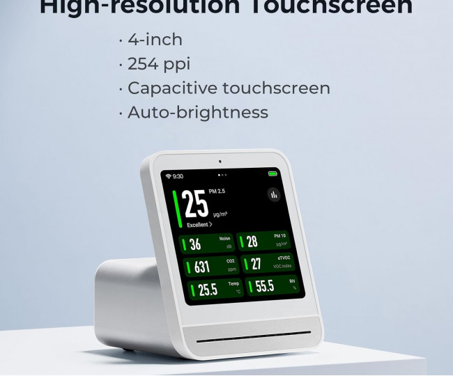 Комнатный датчик качества воздуха Xiaomi Qingping Air 2 Gen Black,White